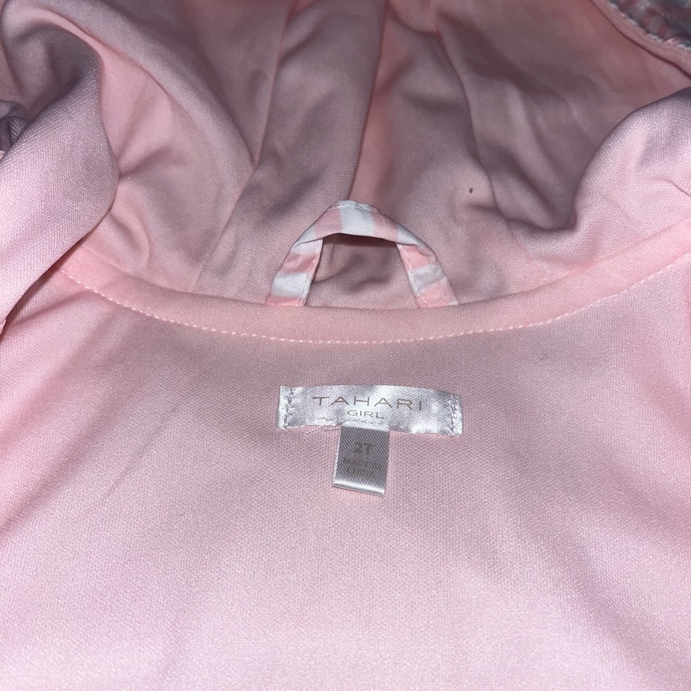 Tahari Pink Striped Baby Jacket - Picture 3 of 4